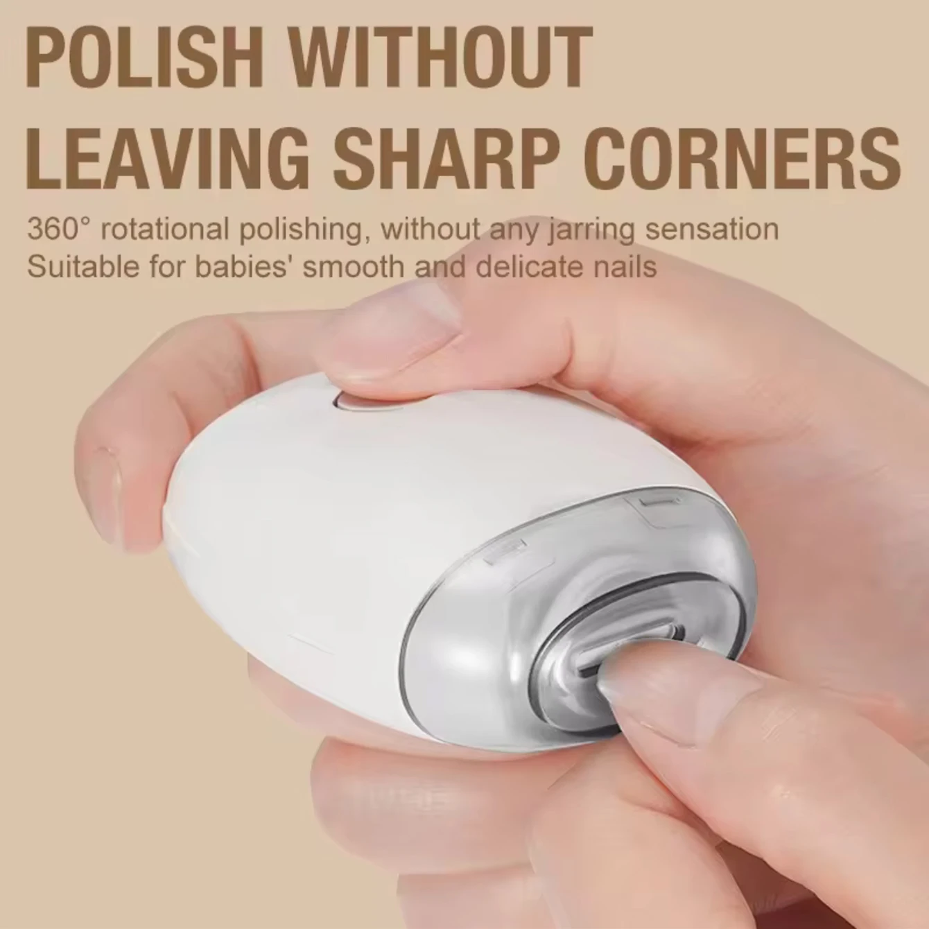 2 IN 1 Electric Nail Clipper Cutter With LED Light Automatic Nail Grinder Trimmer For Baby Adult Mini Manicure Tools Nail Care - view 2