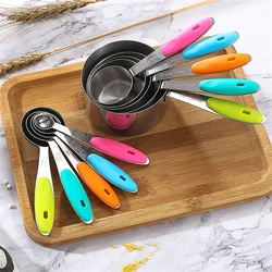 Stainless Steel Measuring Spoons and Cups, Graduated,Stackable, Kitchen,Tea and Coffee, Baking, Measuring Tools, 5 Sets, 10 Sets