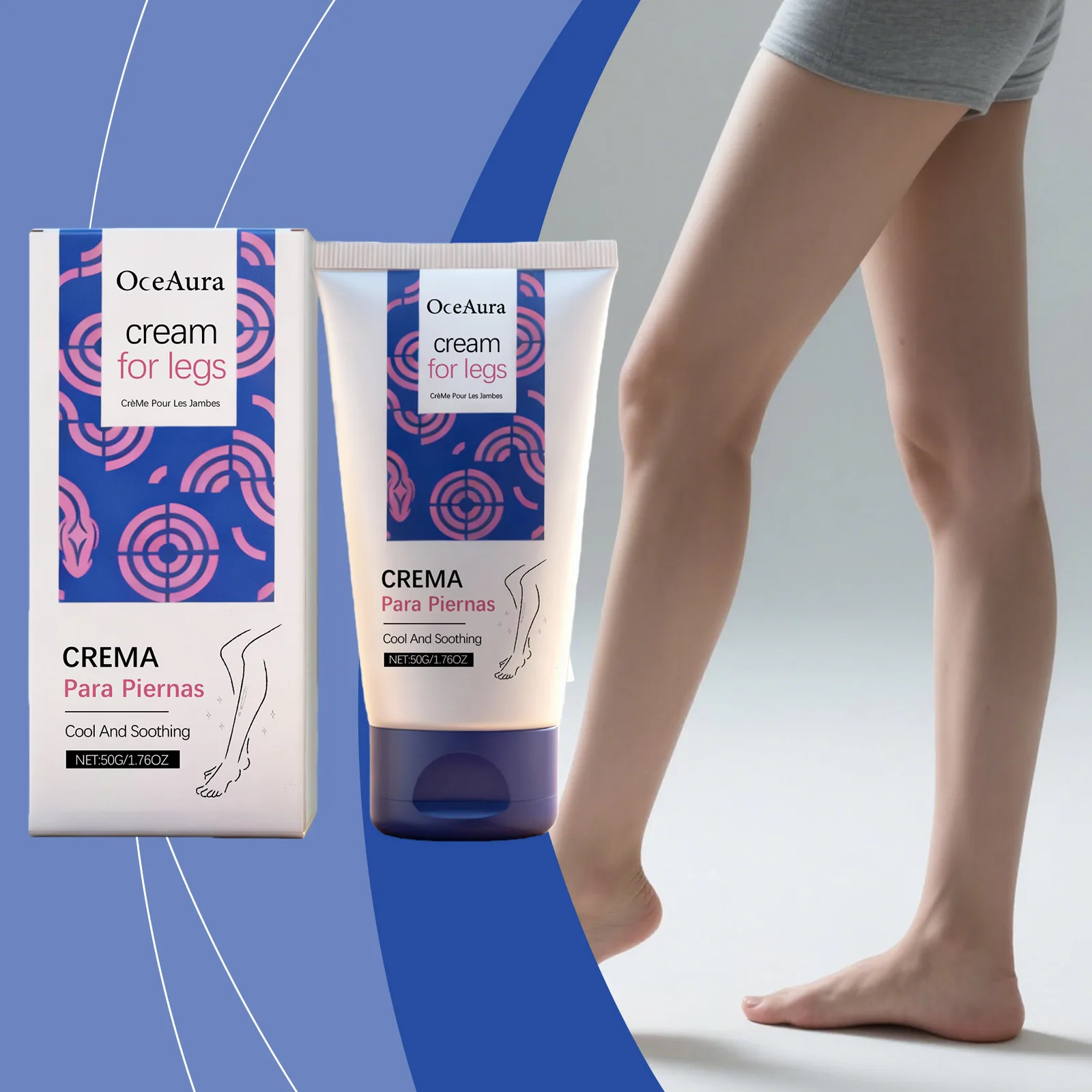 

OCEAURA Leg Nourishing Cream Repair Crack Relieve Dryness Exfoliate Brighten Skin Deeping Hydrate Refreshing Leg Soothing Cream