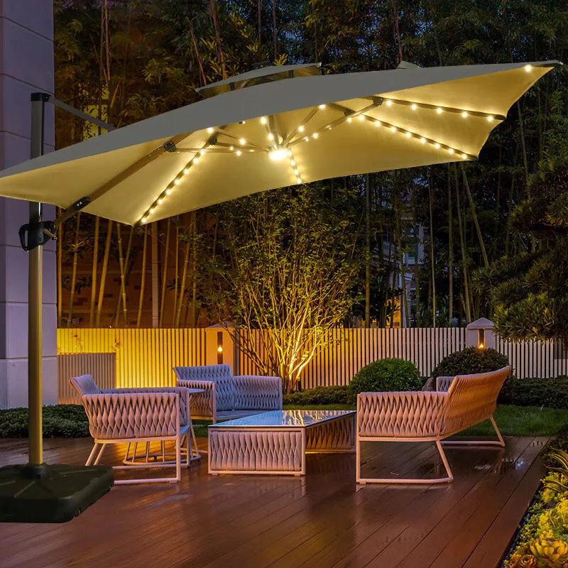 

Solar Parasol Garden Garden Large LED Light Day and Night Outdoor