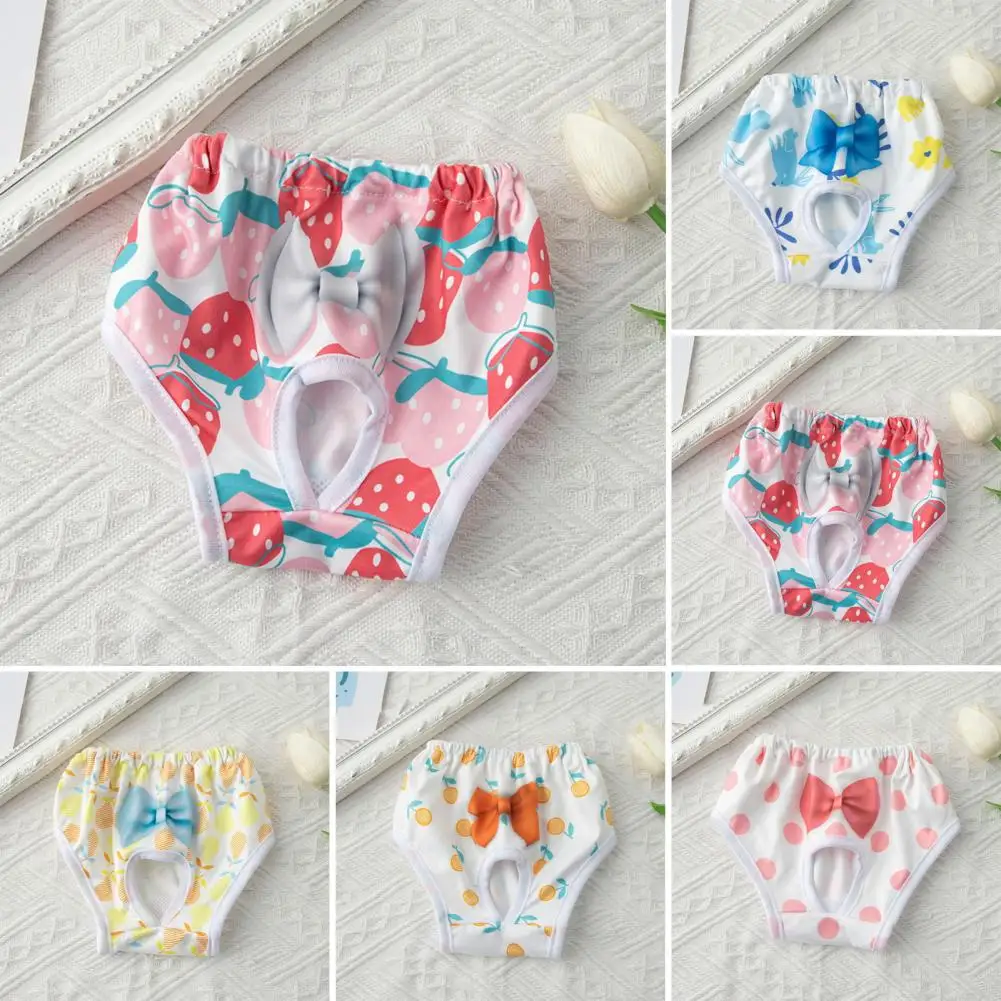 Dog Diapers for Female Dogs Vibrant Pattern Printed Dog Diapers Flower Dog Diaper Clothes Pet Princess for Comfortable for Dogs