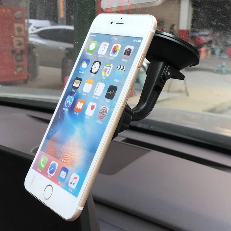 ที่ยึดในรถแม่เหล็กที่วางโทรศัพท์ในรถสุดหรู360กระจกหน้าแบบหมุนได้แท่นวางบนรถอเนกประสงค์