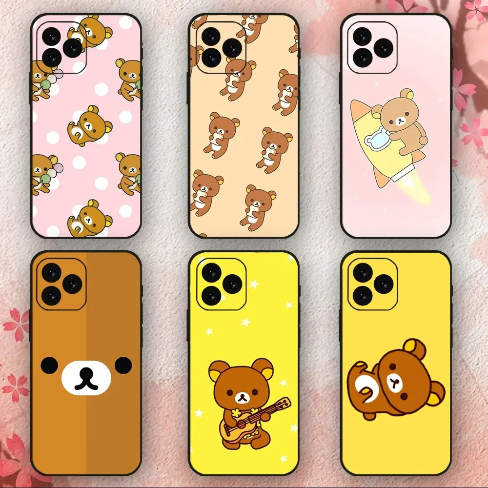 Cartoon Cute R-Rilakkuma Phone Case For iPhone 11 12 13 14 15 Mini Plus Pro Xs Max X S Plus XR Shell