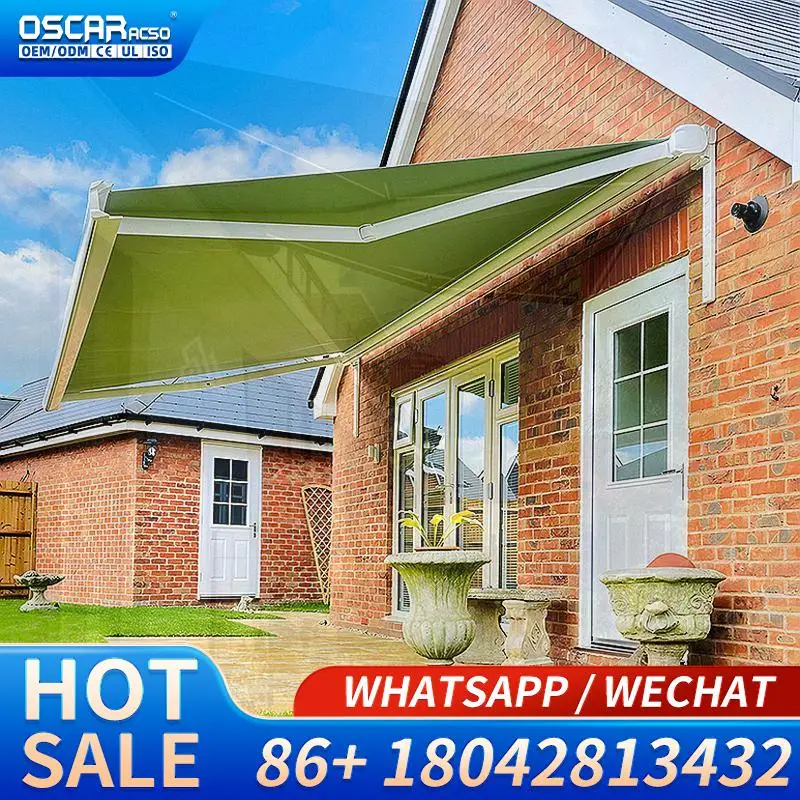 

Motorized Retractable Aluminum Frame Awning for Outdoor Balcony and Home Customized Sun Shade White Powder Coated Retractable Aw