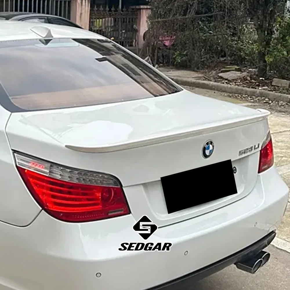 For 2005--2010 BMW 5 Series E60 Spoiler 520i 523i 525i 530i High Quality ABS Plastic Unpainted Spoiler Trunk Boot Wing Spoiler