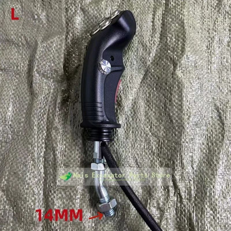 6-knops opgraving clip grijper houtkap ijzersteen landbouw oogstmachine gemodificeerde elektronische bediening joystick handvat onderdelen