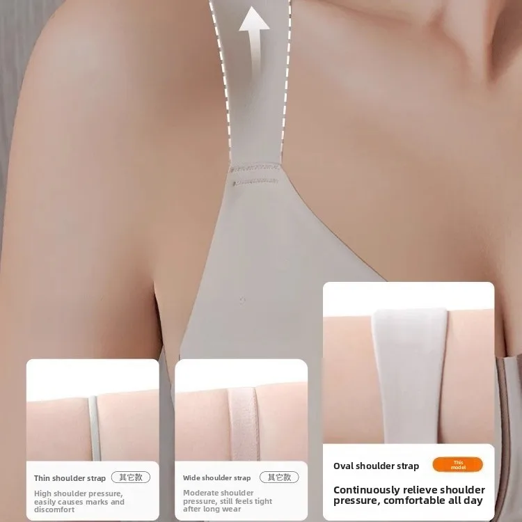 Large Size KUCLUT Comfortable Bra Prevents Sagging Gathers And Minimizes Underarm Fat Trendy Nylon Fabric No Steel Ring