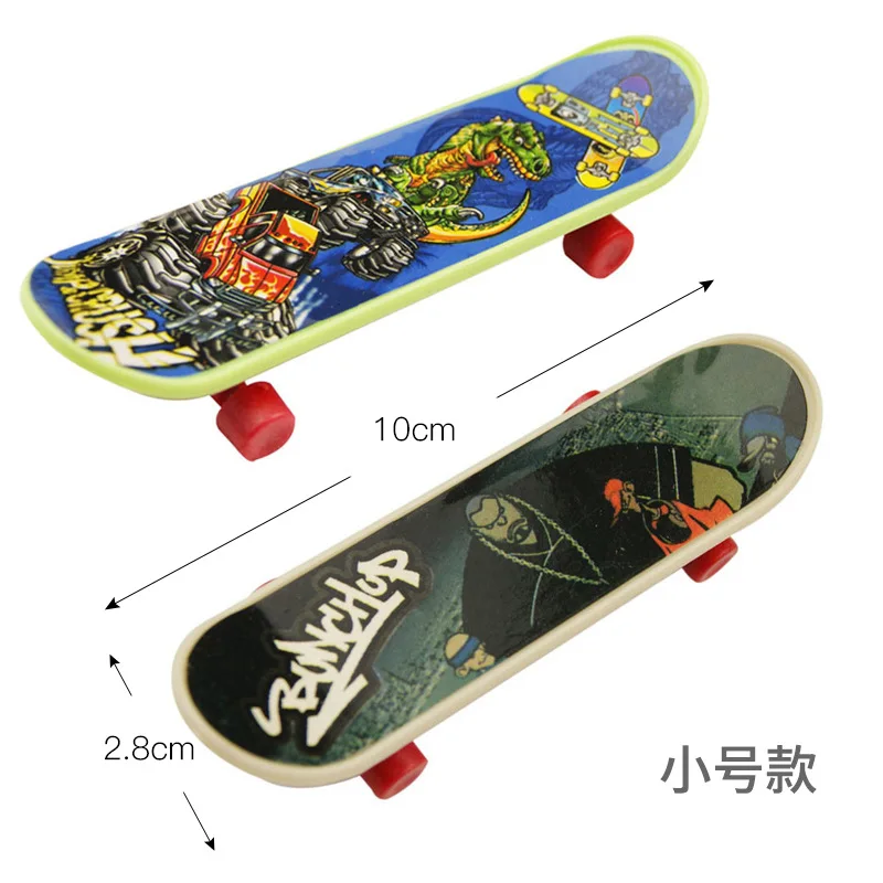 10 szt./worek Finger Skateboardy Kreatywne Mini Biurkowe Deskorolki Antystresowe Finger Boardy Truck Finger Skateboard Zabawka Prezent dla Dzieci