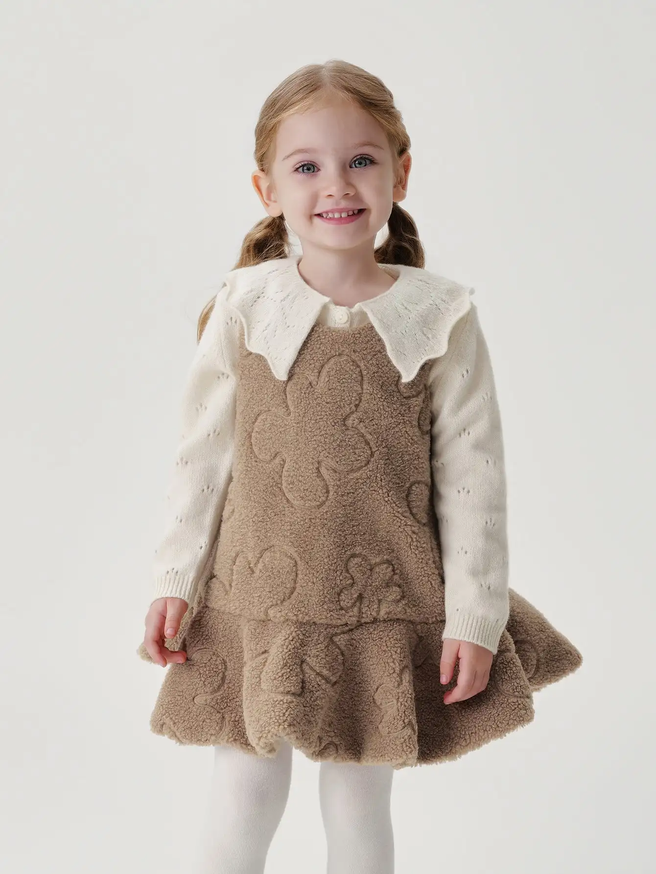 

MARC & JANIE Girls French Clouds Embroidered Vest Dresses 241103