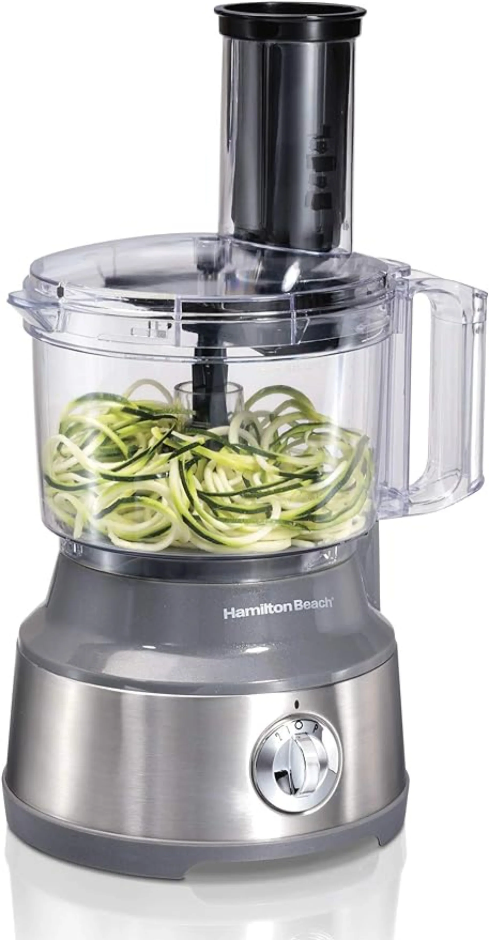 

Food Processor and Vegetable Chopper for Slicing Shredding Mincing and Pureeing 10-Cup Capacity Vegetable Spiralizer