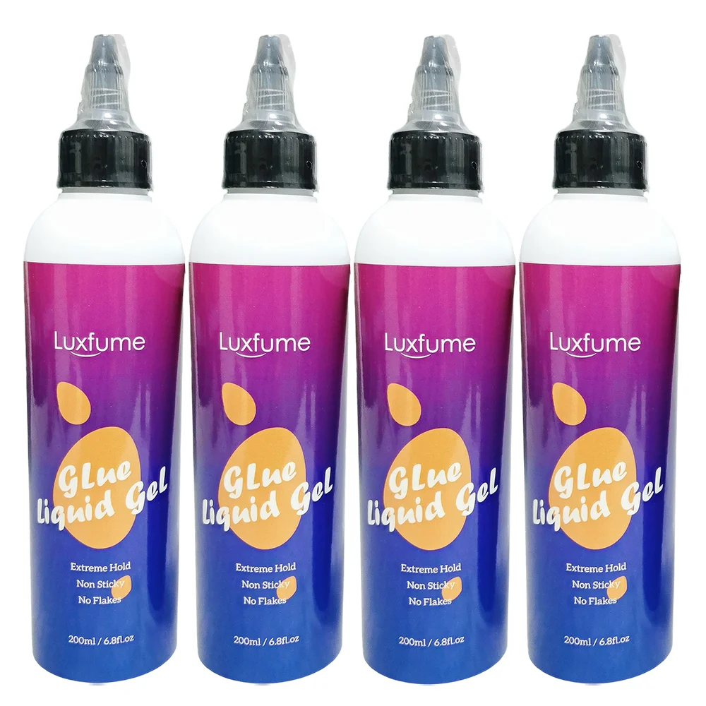 

200ml Lace Glue Gel Strong Hold Liquid Glue Gel Invisible Wig Adhesive Clear Edge ControlStyling Gel For Baby Hair Edge control