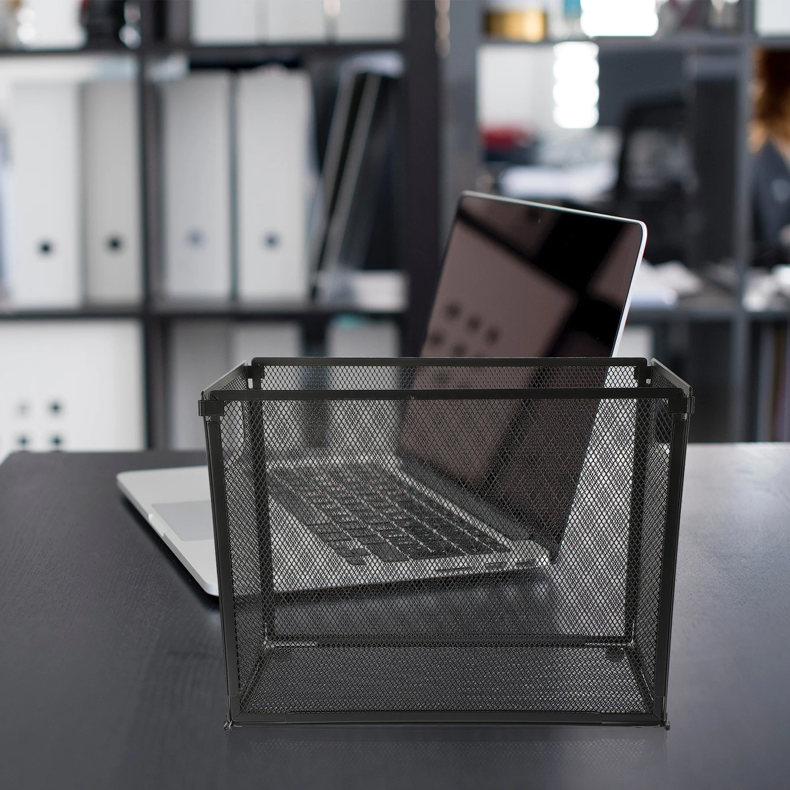 

Iron Material Desktop Document Organizer Simple Design File Storage Rack for Office School Home File Organizer