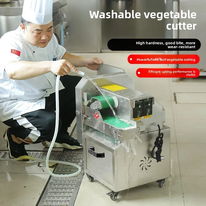 Cortador de verduras multifuncional, comercial, totalmente automático, para cebollín, cebolla verde, repollo fermentado y pimiento