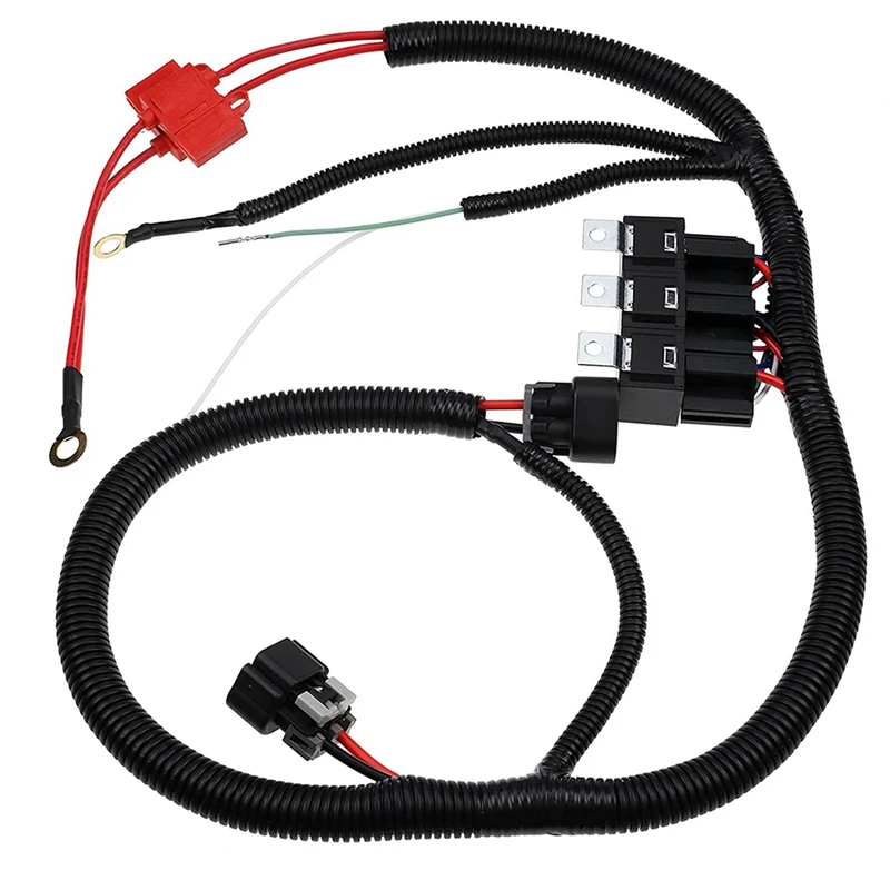 

Electric ECU Control Dual Fan Upgrade Wiring Connector Harness For Chevrolet GMC Silverado Tahoe Sierra 7L5533A226T Accessories