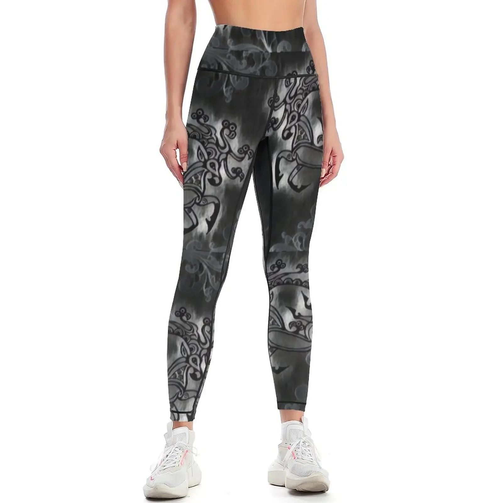 

SCYTHIAN DEER TATTOO III Leggings sports shirts gym gym's sportswear harem pants for physical Womens Leggings
