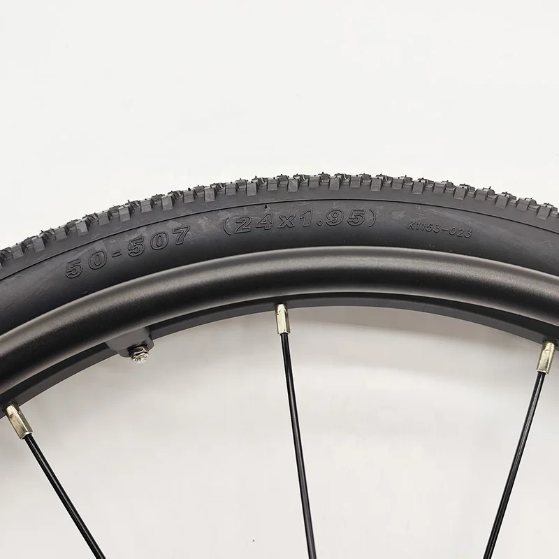 24* 1.95/1.75 Inch   Rear Wheel Accessories Aluminum Alloy Purple Hub Double-layer Rim All-terrain Tires Outdoor Wheels