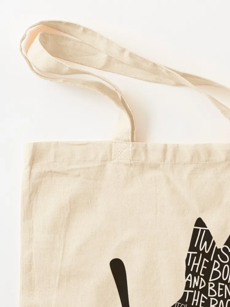 Twist the Bones Tote Bag personalized tote bag reusable shopping bags Fabric bag Custom