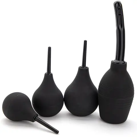 Enema Cleaning Container Vagina Anal Cleaner Douche Bulb Design Medical Rubber Health Hygiene Tool Sex Toys For Woman/Man