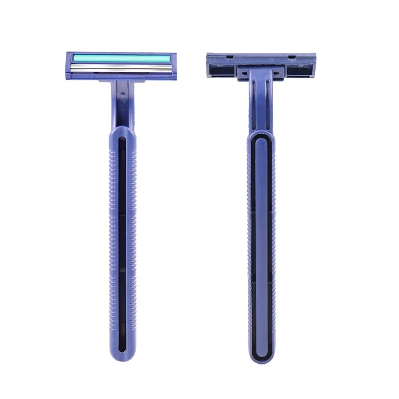 Disposable Stainless Steel Shavers High End Twin Razors Non-slip Handle for Men and Women razors  shaving  clean shave