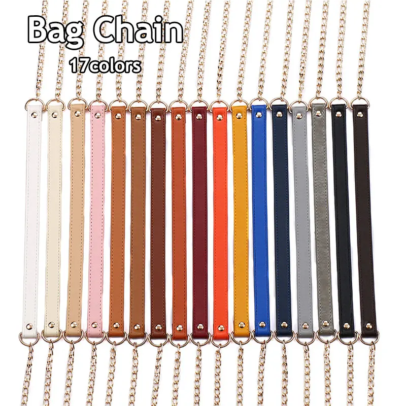 Bolso de mano con cadena de Metal de 120cm, correa de cuero PU para bolso, correa para hombro, accesorios para bolso, bolso de repuesto duradero, asa para bolso