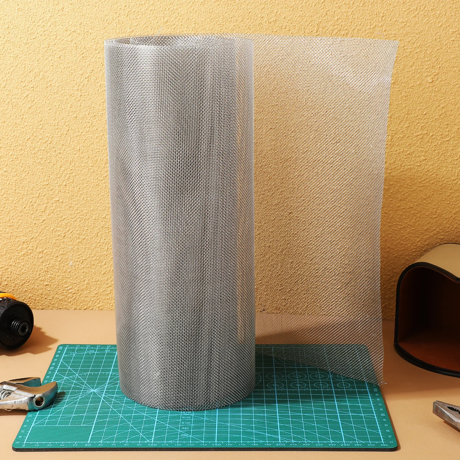 

1 Roll Stainless Steel Mesh Screen 30X200Cm 20 Mesh Wire For Garden Ventilation Air Filter Window Cover Fence Support