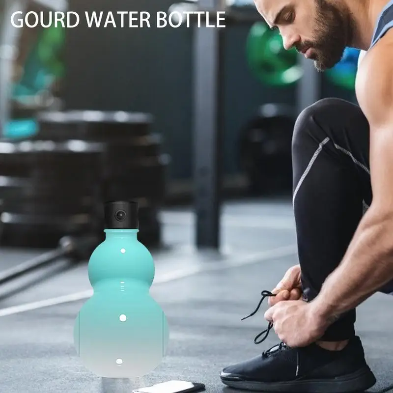 Gourd Bottles Outdoor Sports Water Bottle Outdoor Portable Water Bottle With Stopper Sports Gourd Bottle Chinese Feng Shui Hu Lu