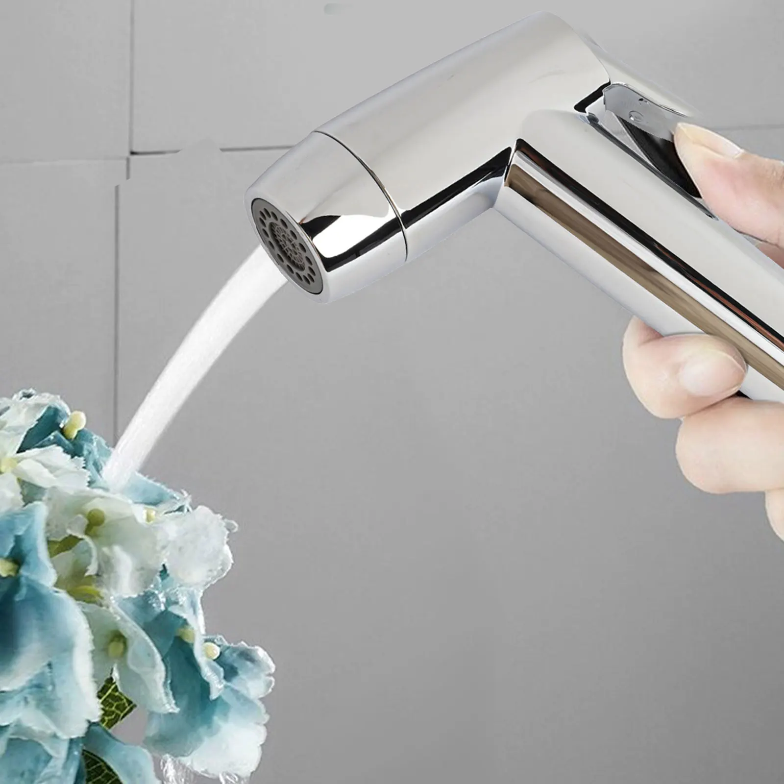 Black Silver Rinse Nozzle Toilet Shower Note Women Bidet Faucet Pressurized Shower Nozzle Improved Watering Machine