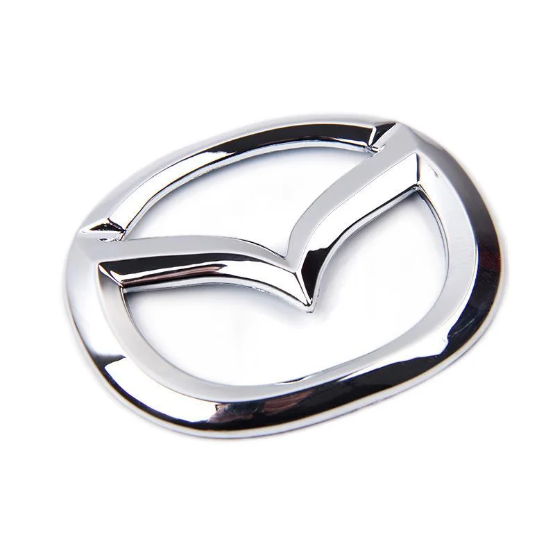 1 Uds ABS volante de coche emblema central insignia pegatina decoración accesorios de automóvil para Mazda 3 Axela Atenza CX4 CX5 estilo de coche