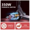 LADPED 電動スクーター 350W 19mph APP スマートスクーター 衝撃吸収 滑り止め ‎ 8.5インチ折りたたみ防水電動スクーター 2