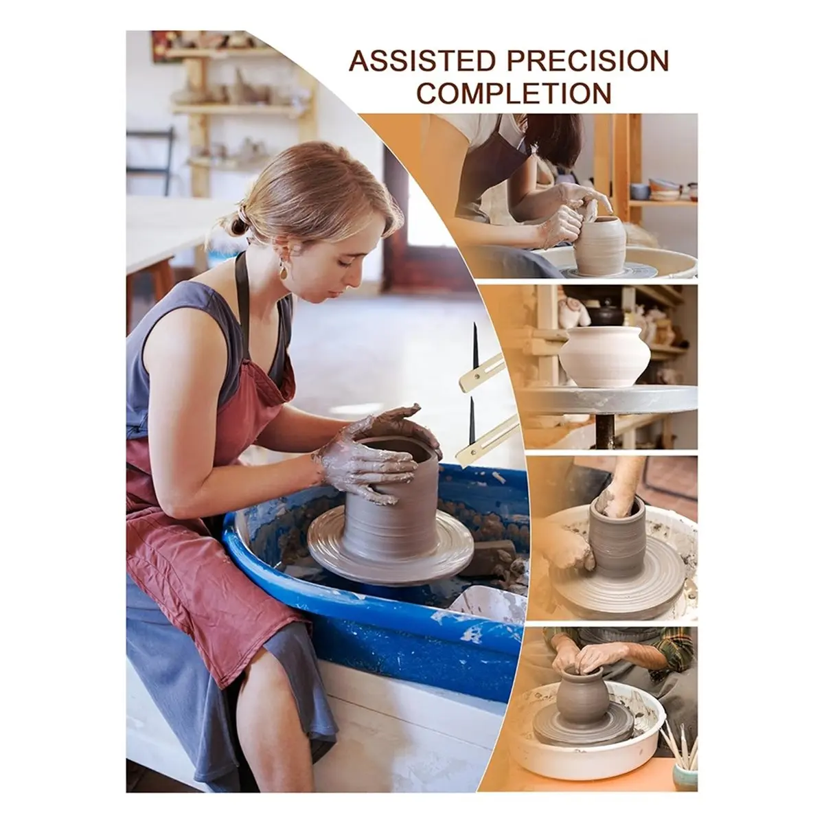 

Измерительный прибор для гончарного колеса (FDDT) с двумя вариантами установки, идеально подходит для гончарного круга и формовочных машин