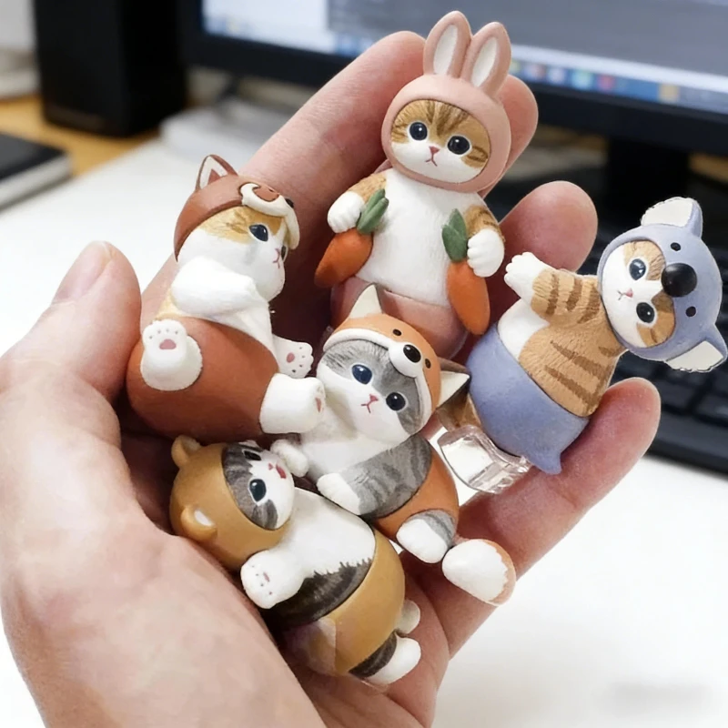 

В наличии: Mofusand — Милая кошка в костюме кролика, коллекционная фигурка-сюрприз (Blind Box), модель-игрушка, настольное украшение, успокаивающий декор для дома