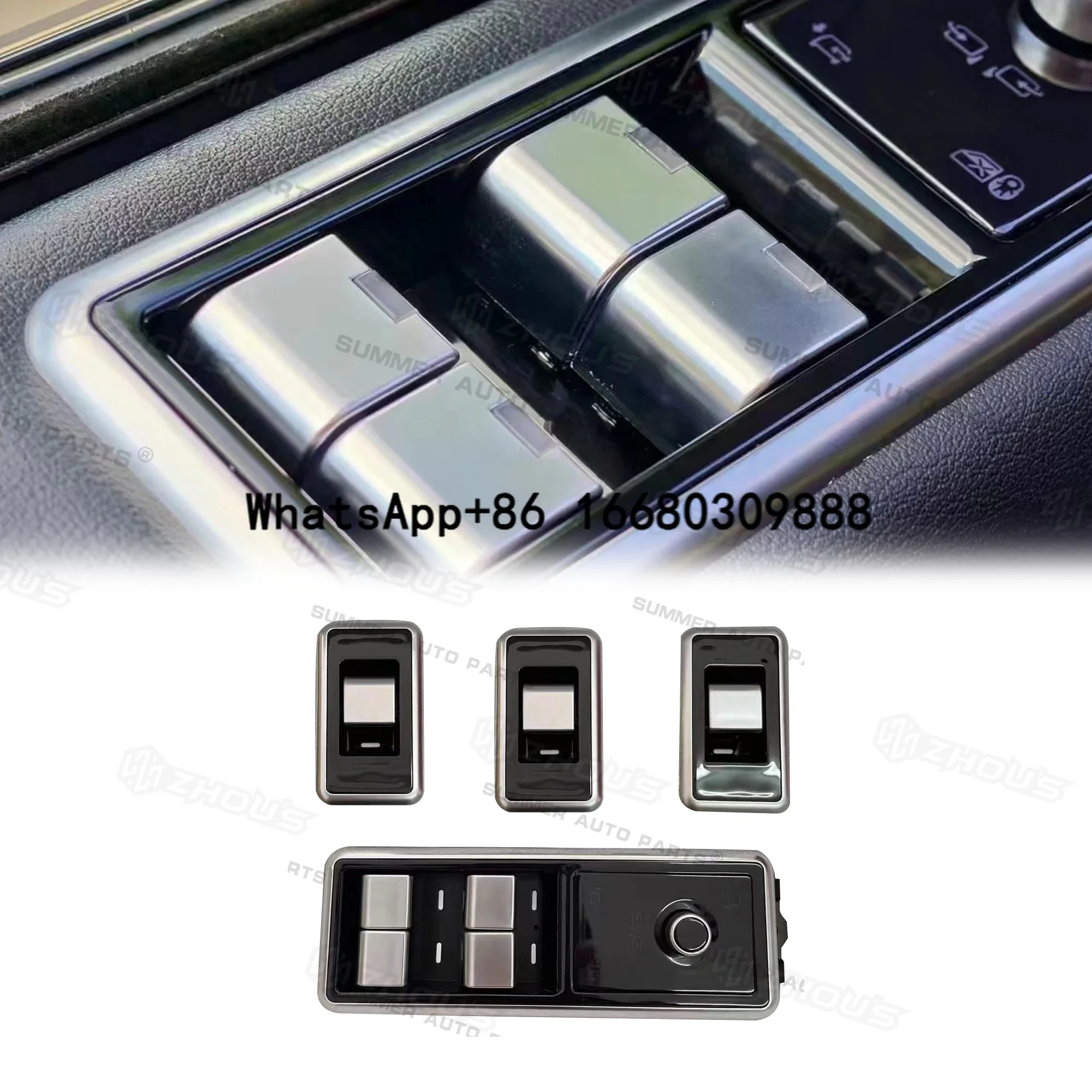 Auto Lock Unlock Fit Button Car Door Window Up Down Smart Key For Range Rover Vogue Interior