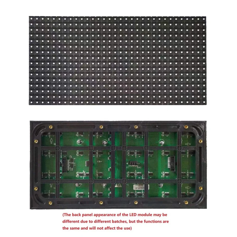 2Pcs P10 Full Color Outdoor LED Module HUB75 SMD3535 32X16 Pixels LED Display Panel 320X160mm 1/4S Driver