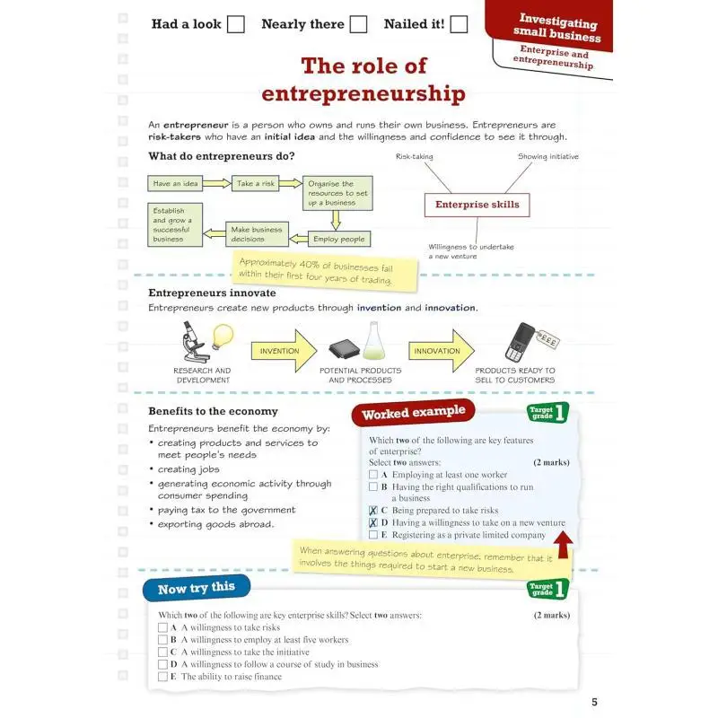 دليل مراجعة Pearson Edexcel GCSE Business Revision بما في ذلك مراجعة المراجعة عبر الإنترنت والمسابقات للامتحانات 2025 و2026 9781292190716 #5