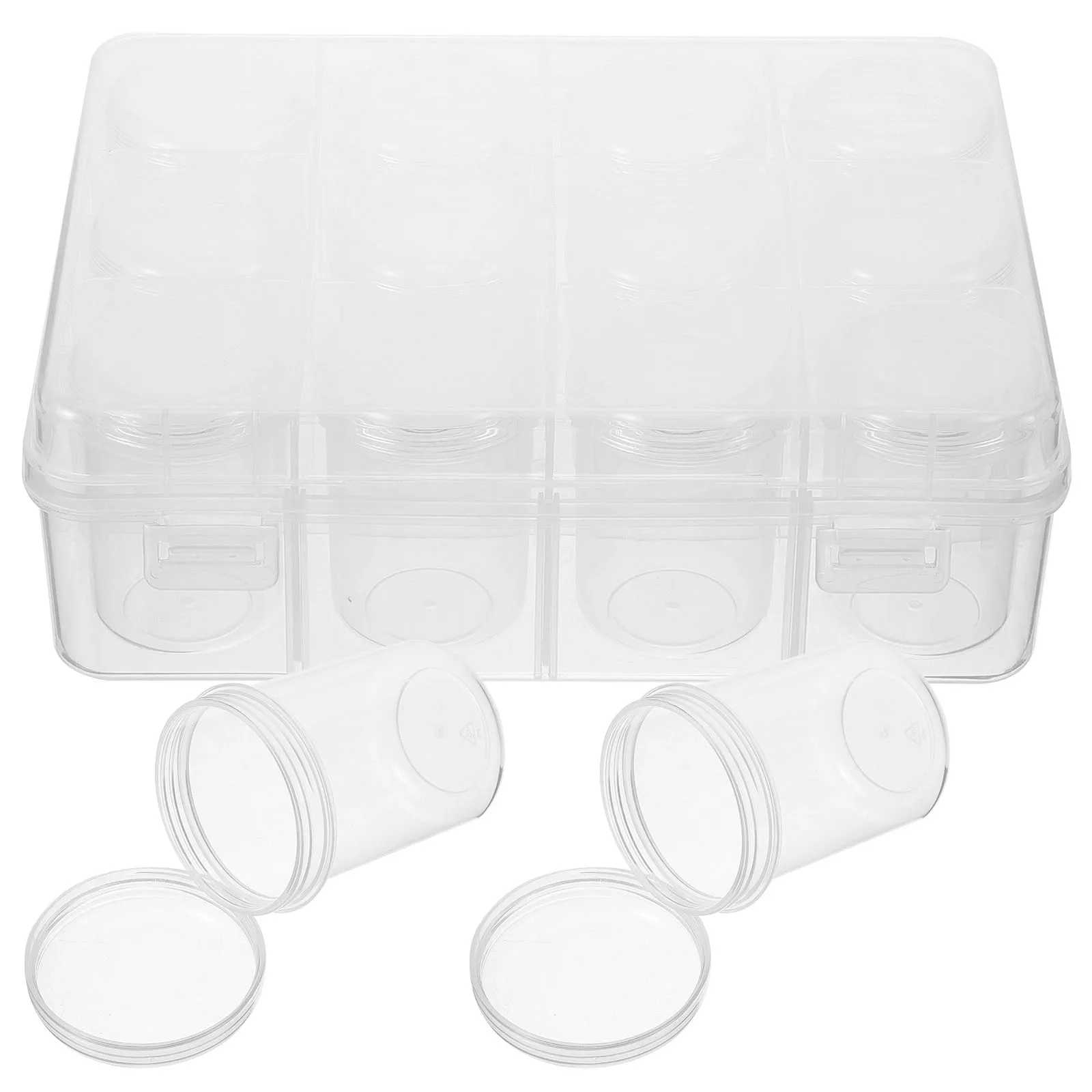 

1 set 1 Set Transparent Bead Storage Box Portable Compartment Organizer Liquid Sealing Bottle For Diy Jewelry Loose Beads Button