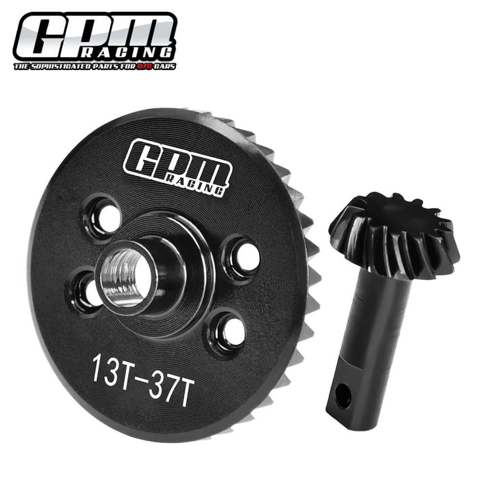 

GPM Металлическая сталь 13T 37T Передний кольцевой механизм дифференциала 5379X 5379R для Traxxas 1/7 XO-1 1/10 Rustler Hoss Slash Revo 3.3 4X4 VXL