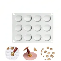 Silicone Wax Stamp Mold Mat Wax Seal Stamp Mold Wax Seal Stamp Silicone Pad Adhesive Waxing Resin Mold Auxiliary DIY Craft Tool