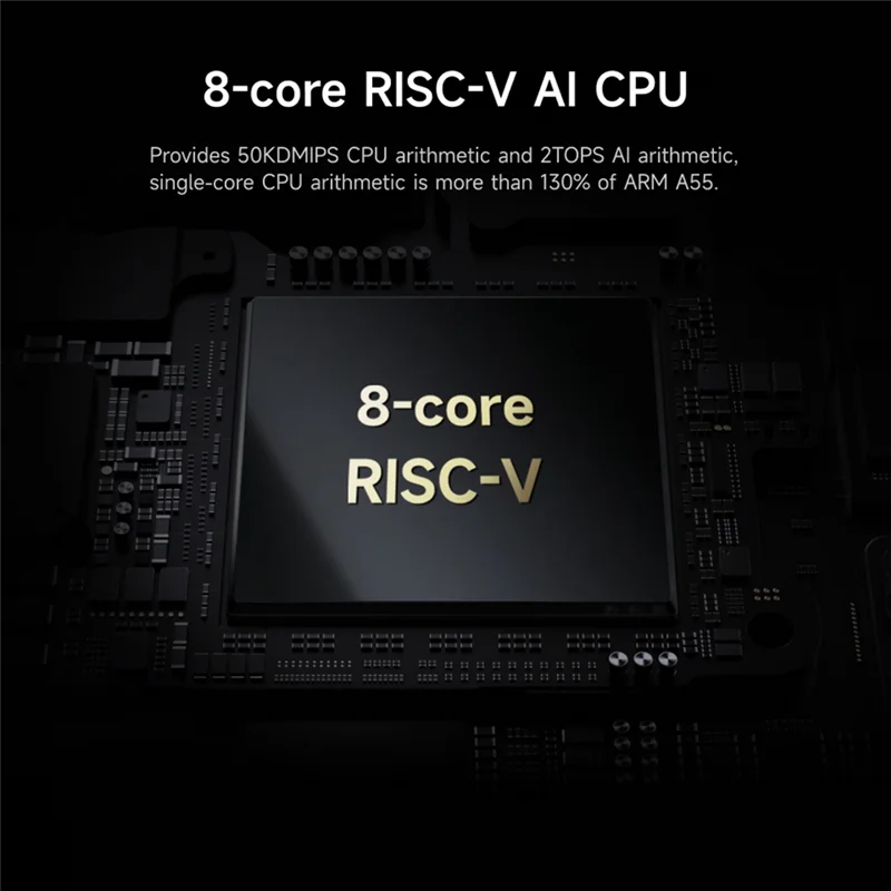 -A03R للوحة تطوير Orange Pi RV2 + بالوعة الحرارة RISC-V 2TOPS AI CPU Wifi BT5.0 M2 PCIE SSD كمبيوتر صغير يدعم Ubuntu OS 4GB #6