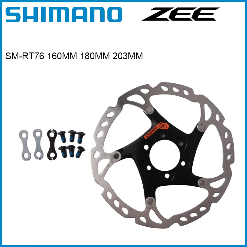 SHIMANO ZEE SM RT76 160MM 180MM 203MM Disc Brake Rotor 6-Bolt ZEE M640 Series 1PCS