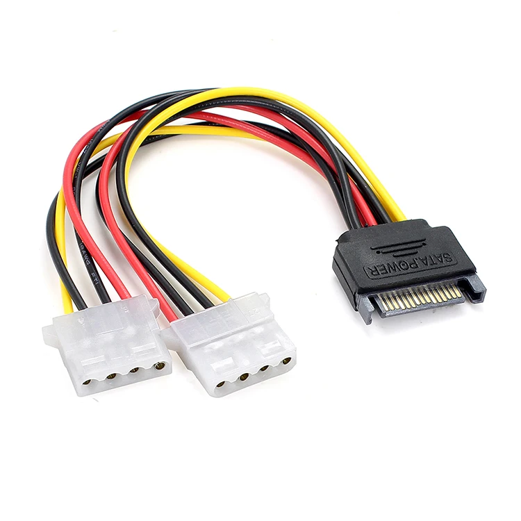 

3PCS For SATA power cord one point two to IDE 4P female main board/hard disk connection adapter cable 4 pins to SATA male