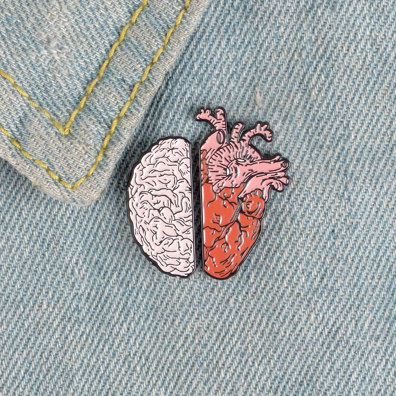 Kreative Gehirn Emaille Pins Cartoon Organ Lunge Herz Broschen Revers Abzeichen Zubehör Kleidung Pin Geschenk für Medizin studenten – Detail 10