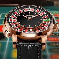 PINDU Roulette Table Table Ceramic Sphere Sapphire Waterproof Mechanical Watches Equipped With NH35A Movement For More Accuracy