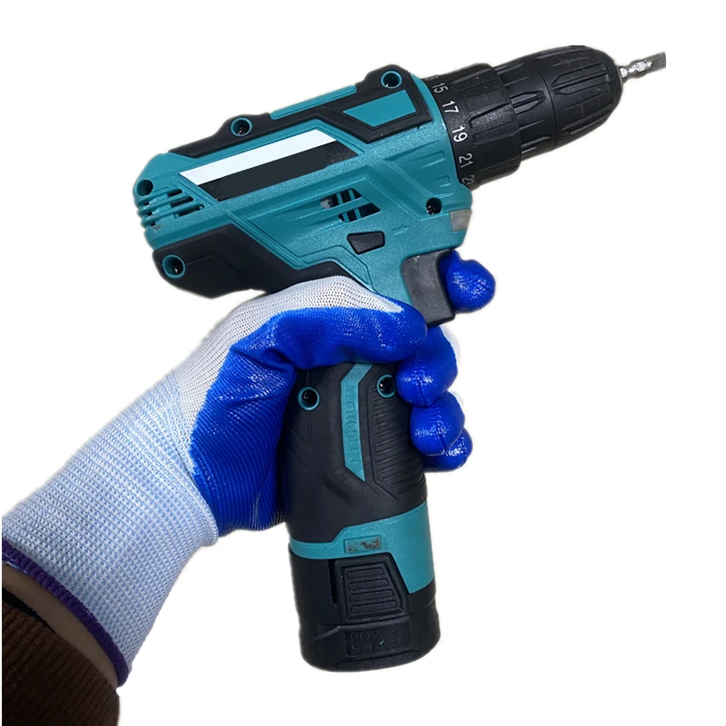 10-20pc pairs of nitrile safety coated work gloves, PU gloves and palm coated mechanical work gloves, obtained CE EN388