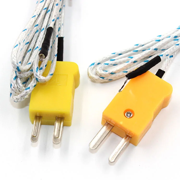 Sonda termopar tipo K, instrumento de detección de temperatura, punto de línea, medición de temperatura l
