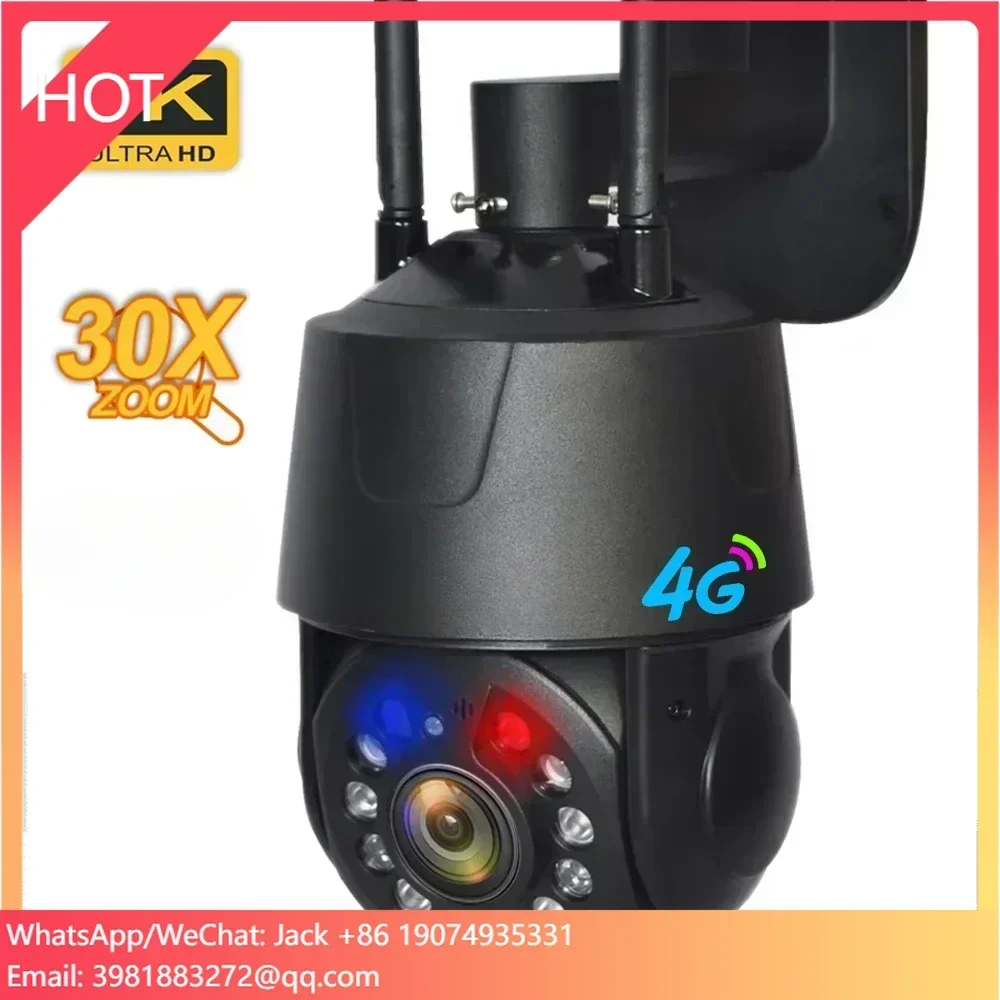 

Anxinshi Camhipro Super 4K 4G POE Wireless 30X Zoom Wifi PTZ Network Camera Security Camera