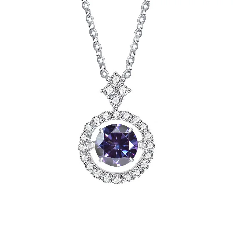 BIJOUX STORY 1CT Moissanit Anhänger für Frauen Simulierte Diamant Halskette S925 Sterling Silber Schmuck Mädchen Valentinstag Geschenk – Detail 12