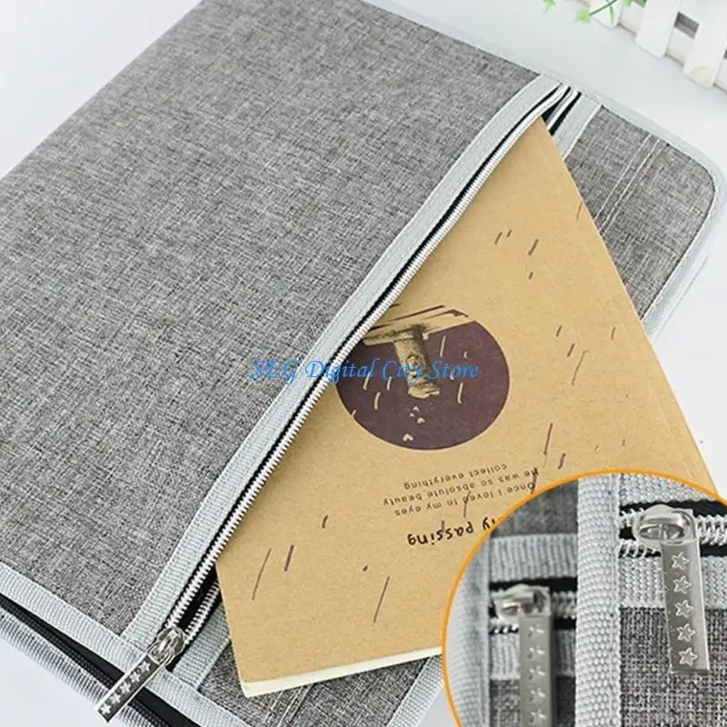 

U75B Раскладывающаяся папка с 13 карманами, чехол для документов с ручкой, дорожная папка для файлов на молнии, чехол для для