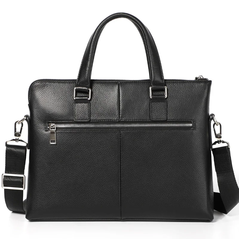 Business Office Laptop Bag Men Genuine Leather Handbag Fashion Large Documents Briefcase Totes Male Shoulder Bags