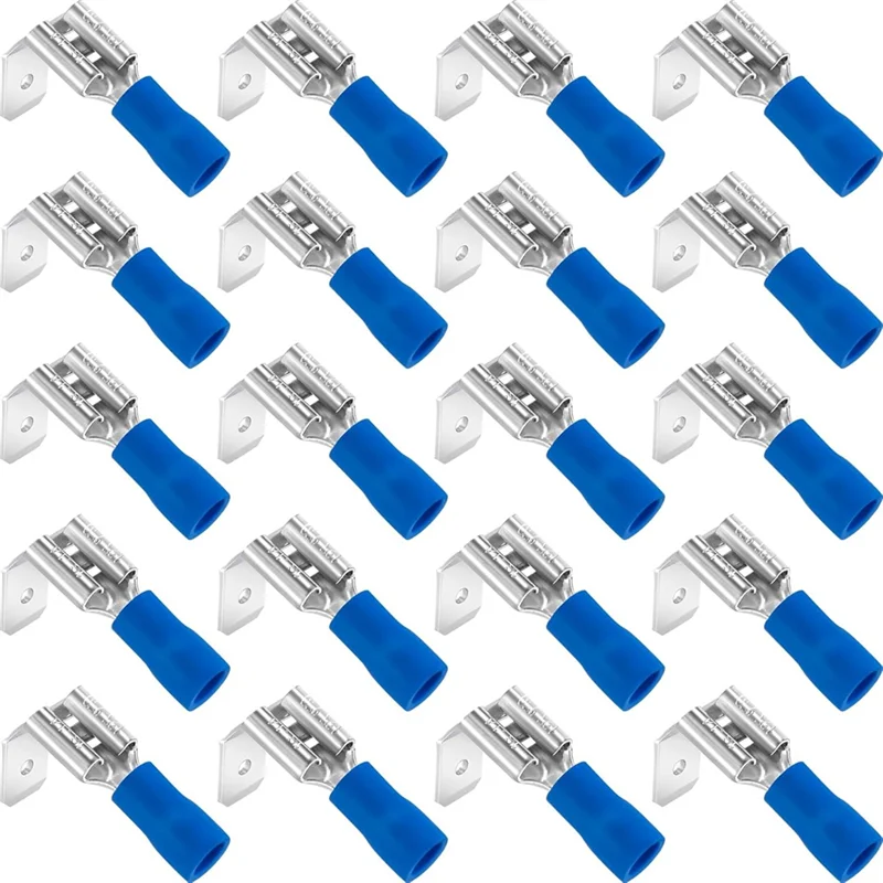 AT51-Spade Connectors Disconnect Piggyback Spade Assortment Kit شبه معزول أنثى/ذكر كابل تجعيد محطات، 16-14 AWG