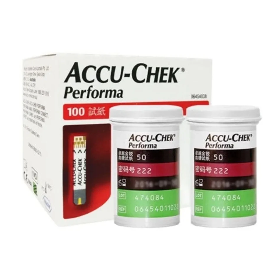 Accu-Chek Performa 100 Count Blood Glucose Test Strips for Household Diabetes Testing